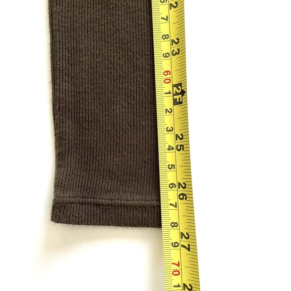 We The Free People Love Valley Long Sleeve High Low Top In Olive Green - Picture 10 of 12